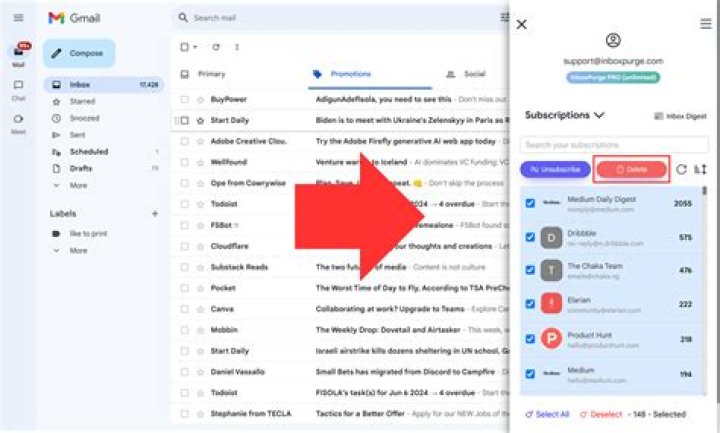 How do I download emails from Gmail to Outlook?
