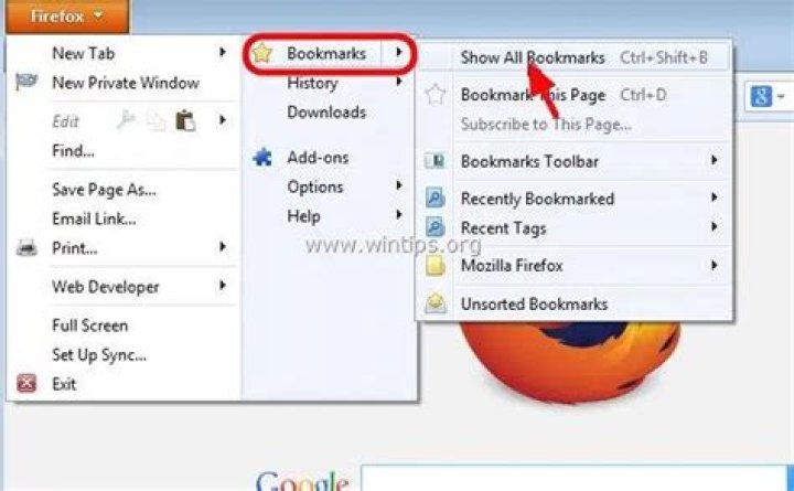 How do I edit my bookmarks toolbar in Firefox?