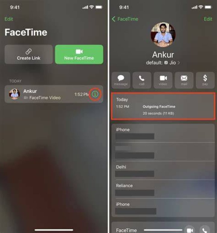 How do I find out what my FaceTime number is?
