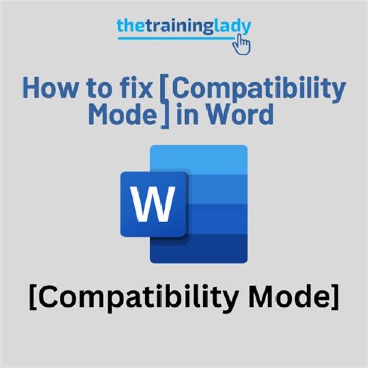 How do I get out of compatibility mode in Word 2016?