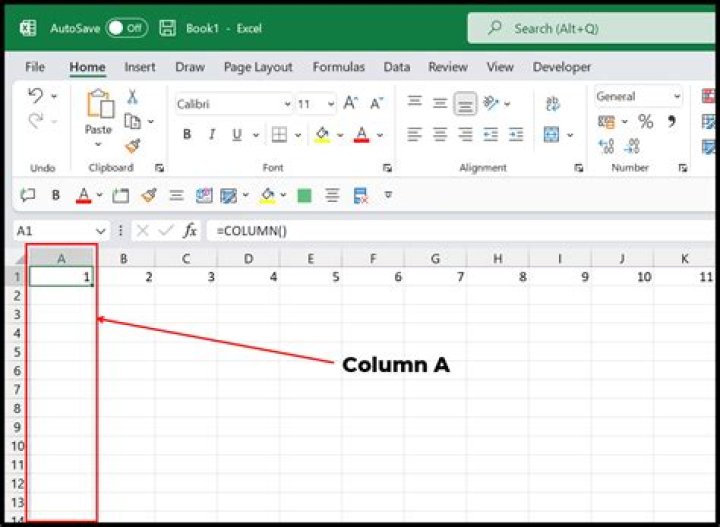 How do I get the column letter in Excel?