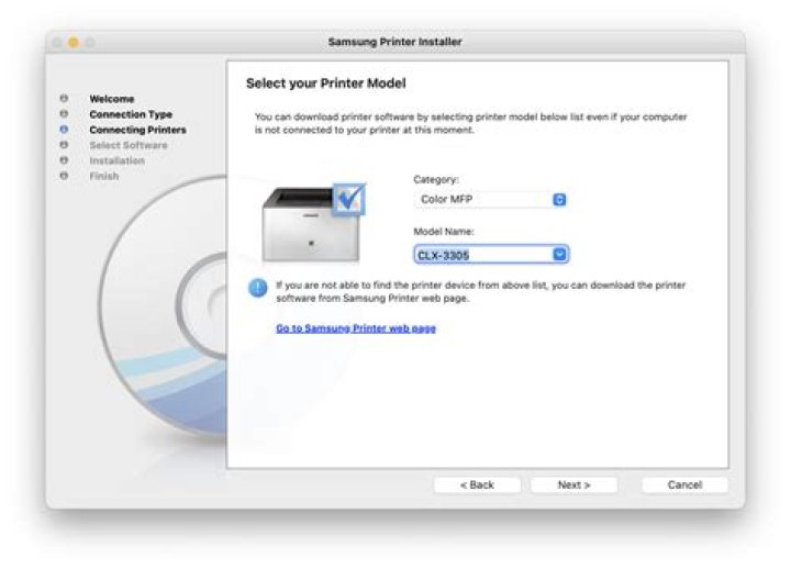 How do I install a printer in Excel 2007?