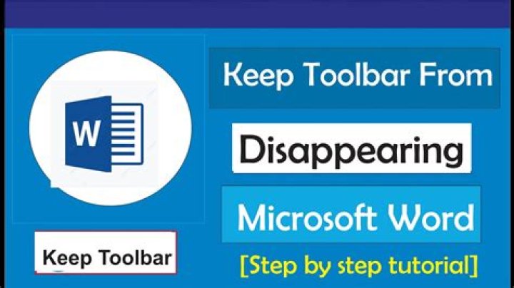 How do I keep the ruler from disappearing in Word?