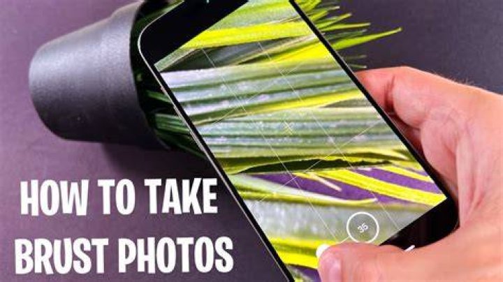 How do I look at burst photos on iPhone?