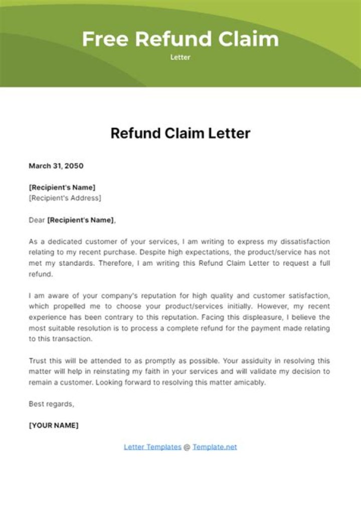 How do I make a claim for refund?