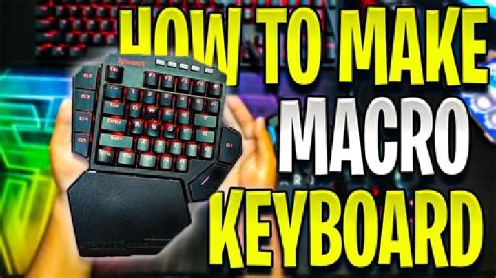 How do I make a macro on my keyboard?