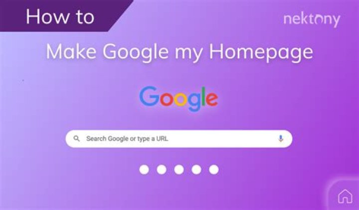 How do I make Google my start page?