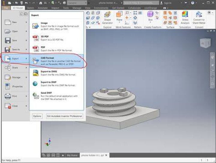 How do I open a f3d file in Solidworks?