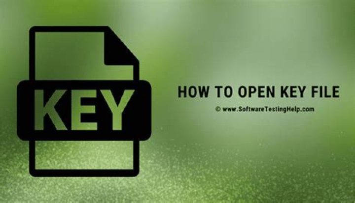 How do I open a key file extension?