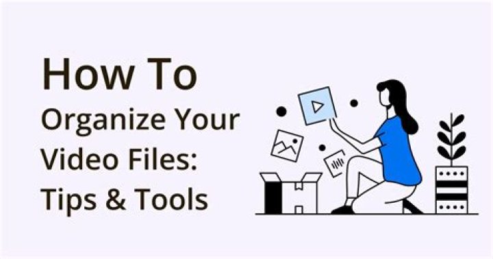 How do I organize video files?