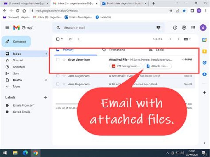 How do I preview attachments in Gmail?