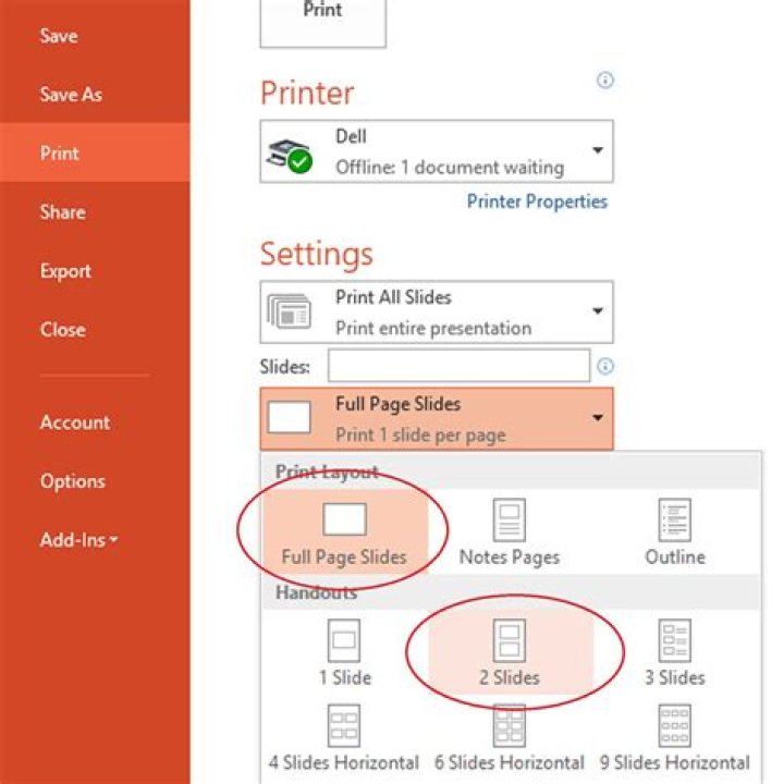 How do I print a Powerpoint Without Borders?