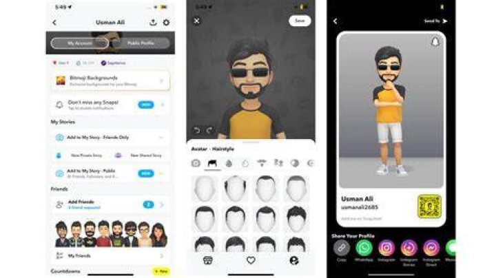 How do I put Bitmoji on Instagram Android?