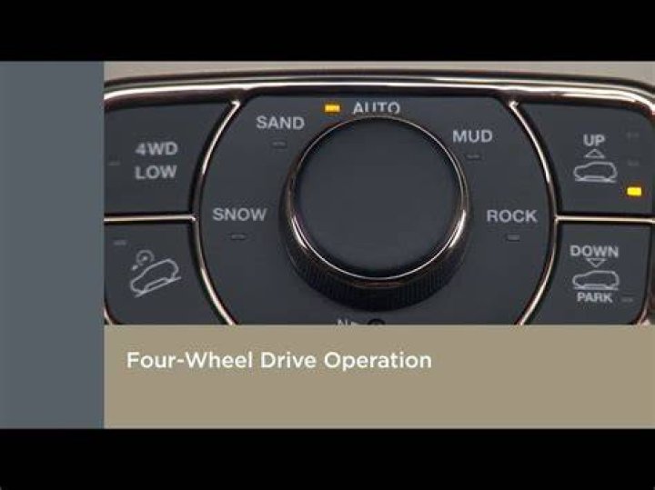 How do I put my Jeep Grand Cherokee in 4 wheel drive?