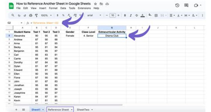 How do I reference another sheet in Google Sheets?