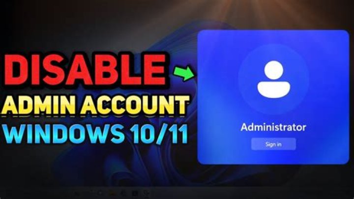 How do I remove administrator account in Windows 8?