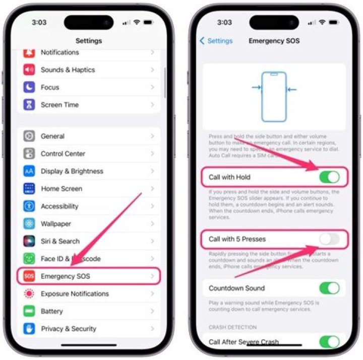 How do I remove SOS from my phone?