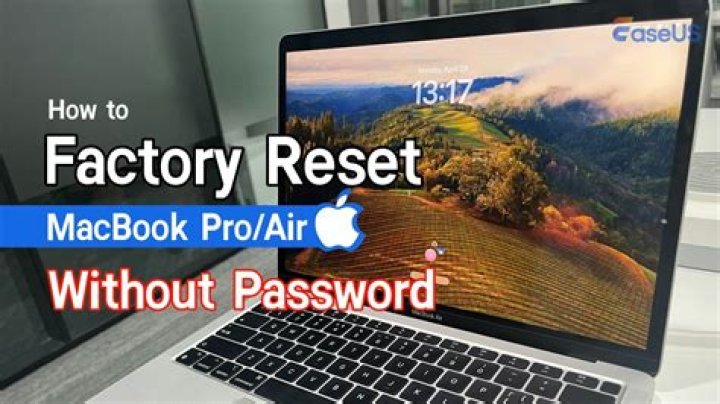 How do I reset my MacBook pro late 2013?