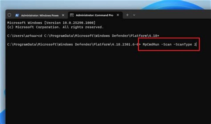 How do I scan from command prompt?