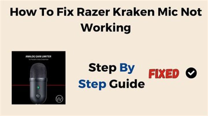 How do I set up my Razer Kraken mic?