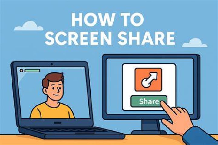 How do I share my screen with houseparty?