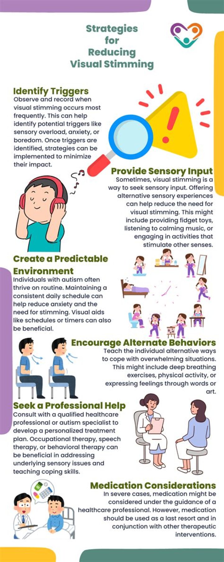 How do I stop visual Stimming?