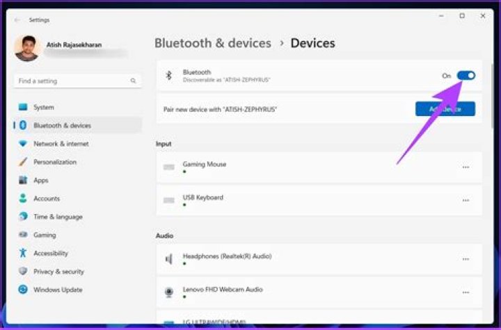 How do I turn on discoverable Bluetooth mode?