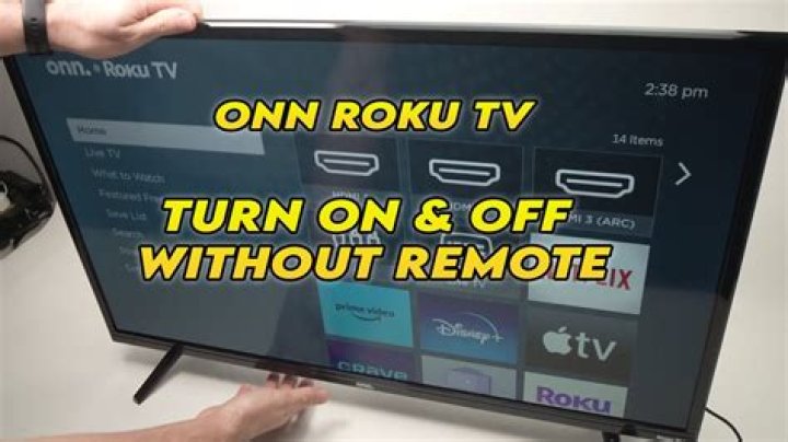 How do I turn on my Roku TV without a remote?