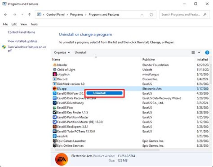 How do I uninstall PC Reviver?
