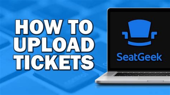 How do I upload mobile tickets to SeatGeek?