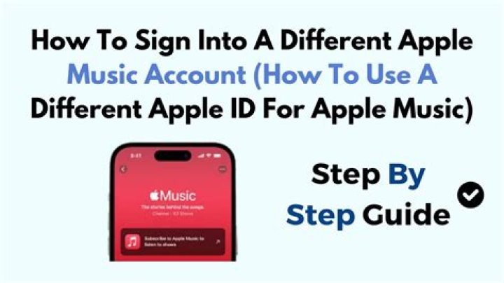 How do I use a different Apple ID for Apple music?