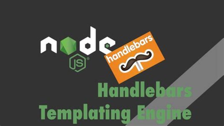 How do I use handlebars in node JS?