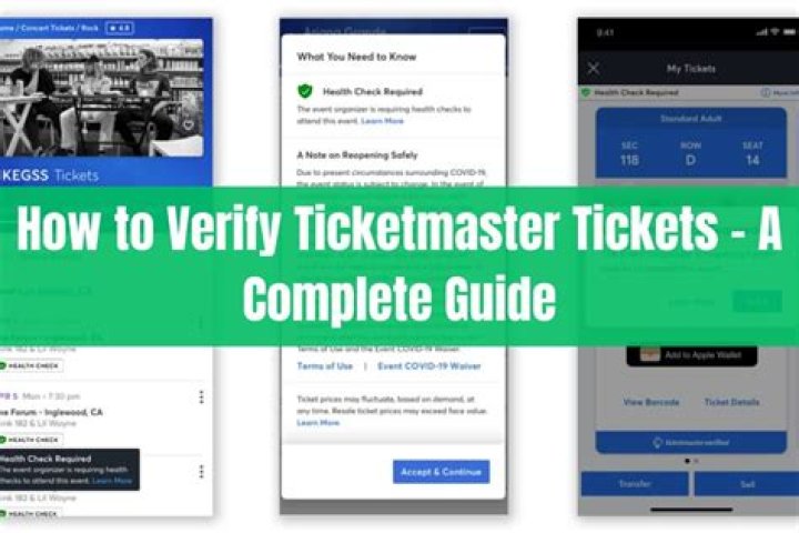 How do I verify a Ticketmaster barcode?