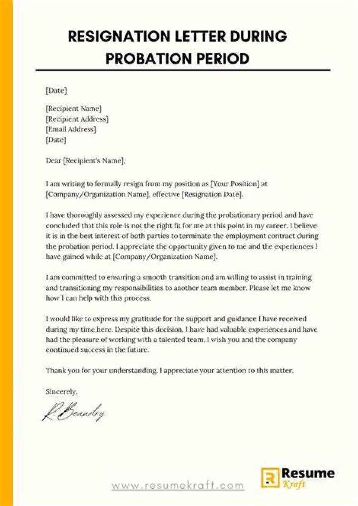 How do I write a letter to extend my probation period?