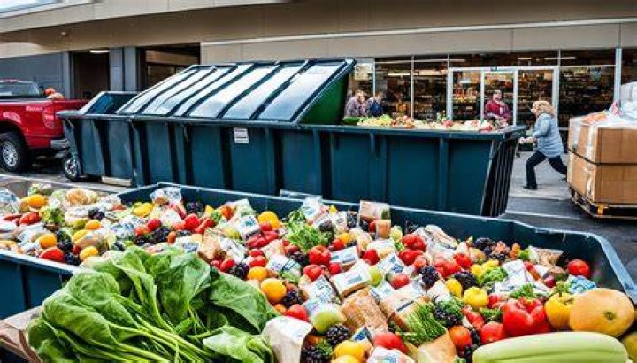 How do supermarkets deal with food waste?