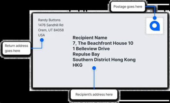 How do you address mail to Hong Kong?