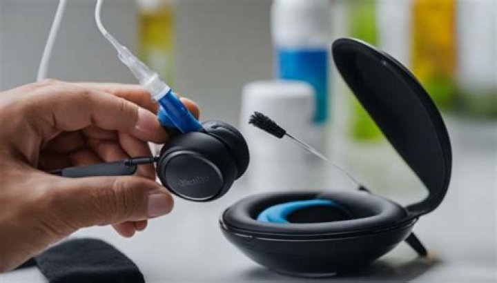 How do you clean headset pads?