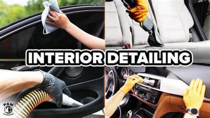 How do you clean sticky car interior?