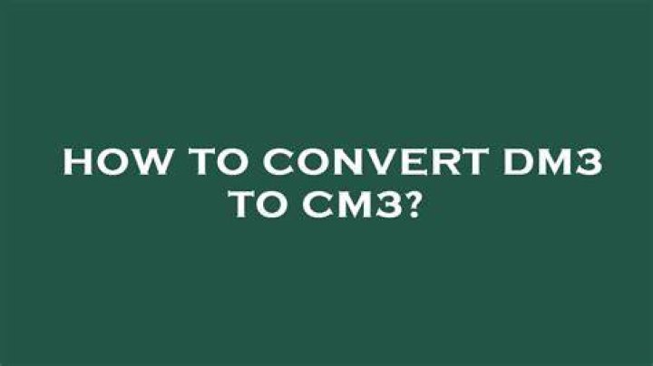 How do you convert dm3 to dm?