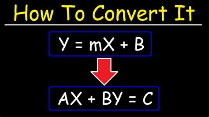 How do you convert y MX B to vertex form?