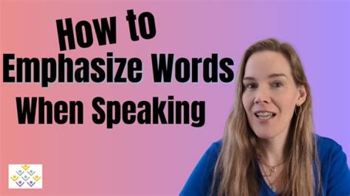 How do you emphasize a word in a quote?