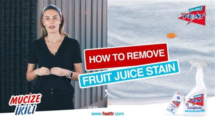 How do you get fruit juice stains out?