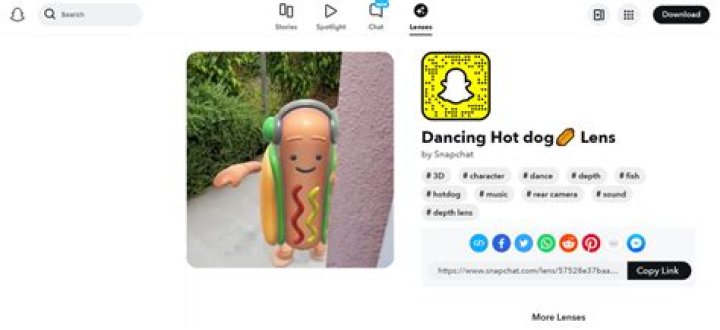 How do you get the dancing hot dog on Snapchat?