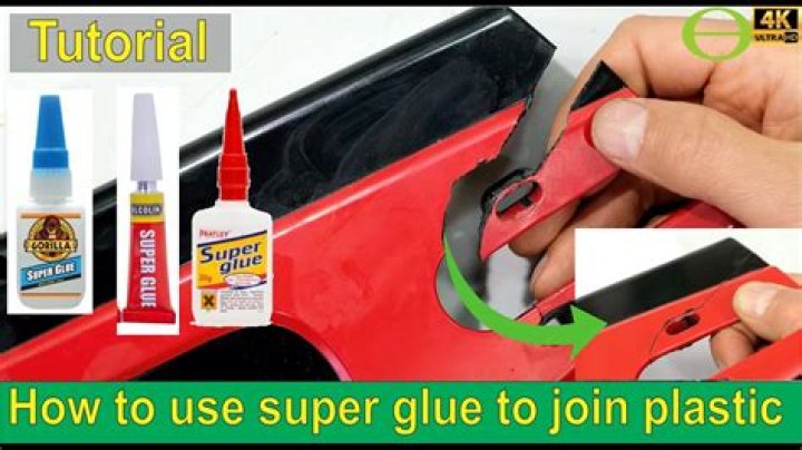 How do you glue plastic to a car?