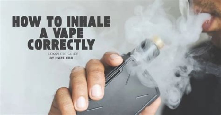 How do you inhale when vaping?