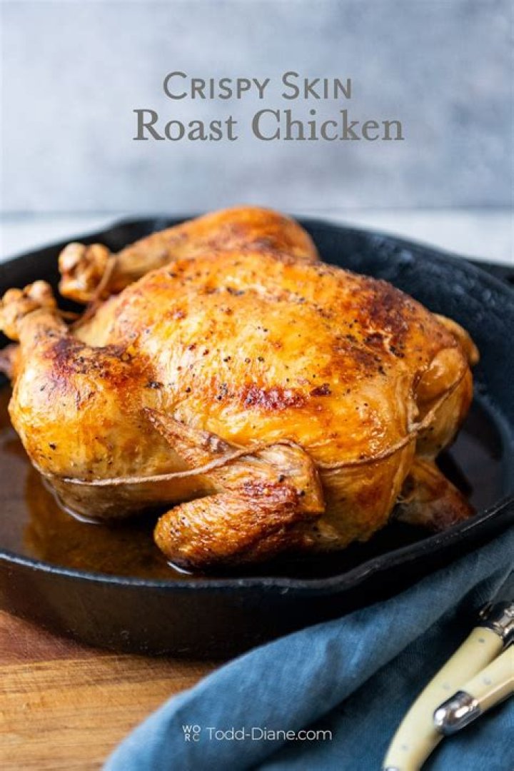 How do you keep chicken skin crispy when resting?