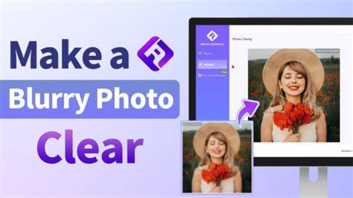 How do you make a blurry screenshot clear?