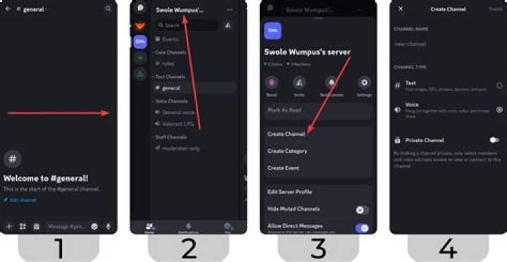 How do you make a channel on discord mobile?