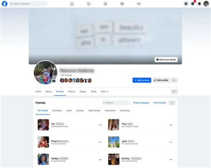 How do you make a facebook profile filter?
