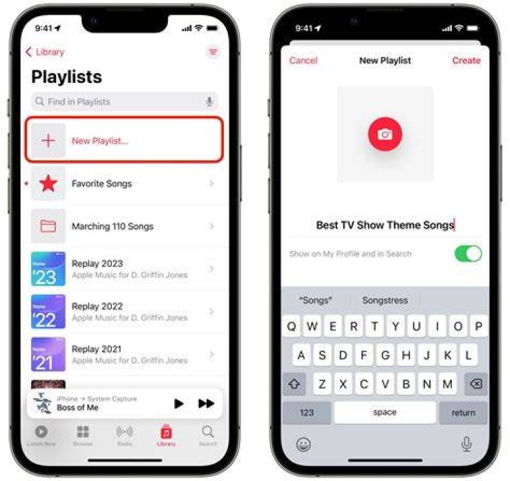 How do you make a shared playlist on iTunes?
